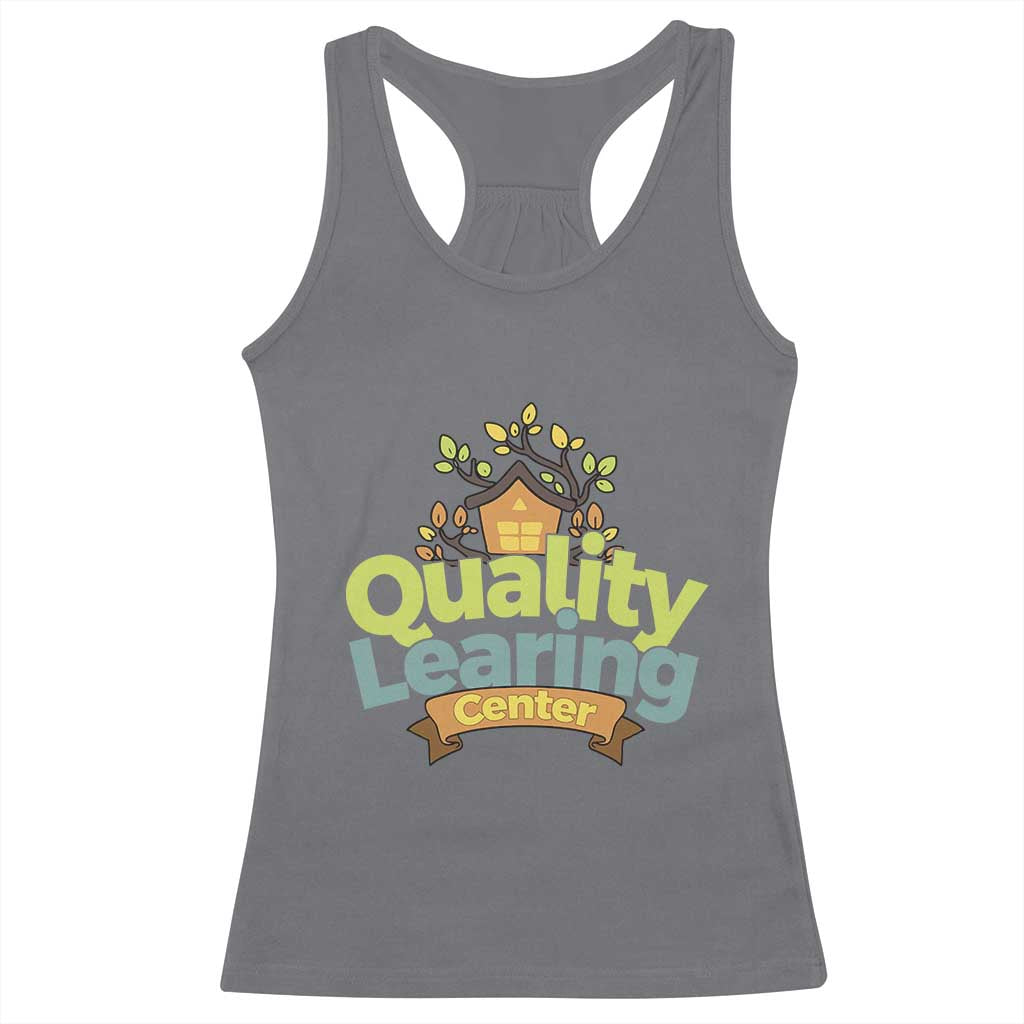 Funny Day Care Racerback Tank Top Minnesota Learing Center Learning School Quote TS11 Charcoal Print Your Wear