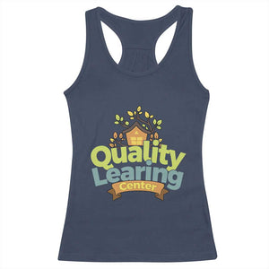 Funny Day Care Racerback Tank Top Minnesota Learing Center Learning School Quote TS11 Navy Print Your Wear