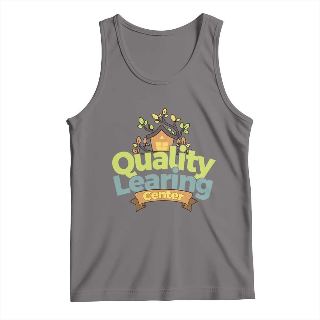 Funny Day Care Tank Top Minnesota Learing Center Learning School Quote TS11 Deep Heather Print Your Wear