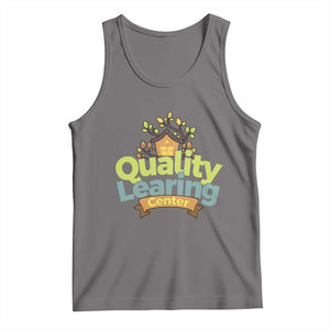 Funny Day Care Tank Top Minnesota Learing Center Learning School Quote TS11 Deep Heather Print Your Wear