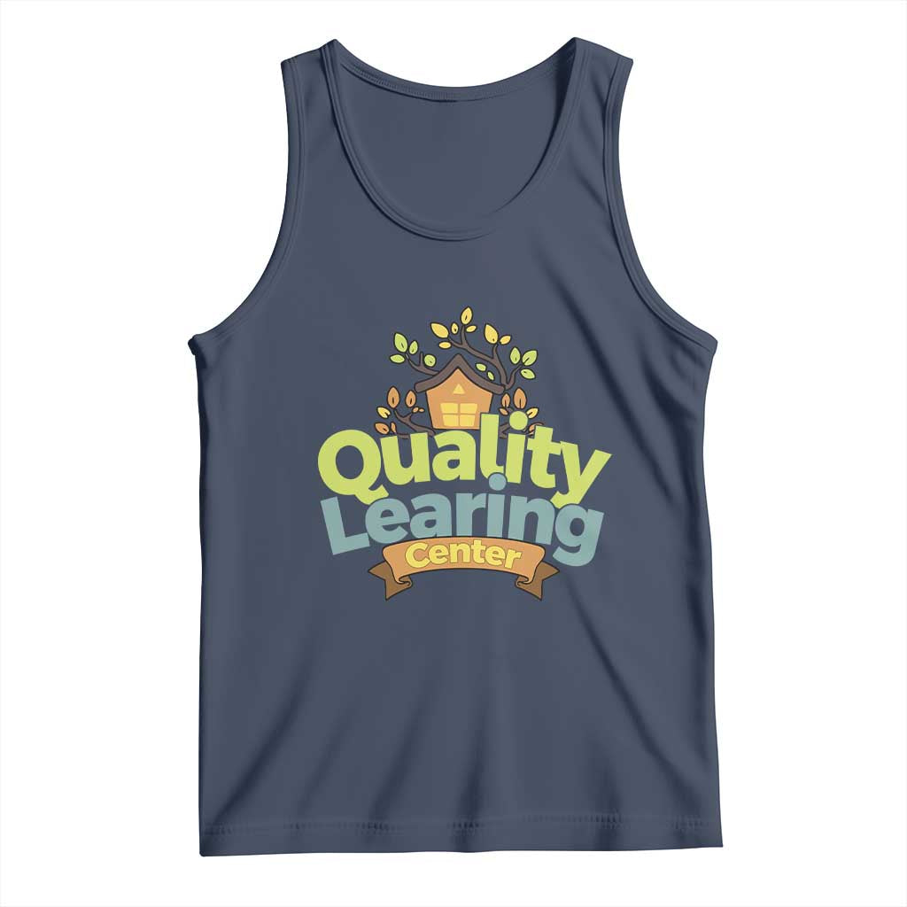Funny Day Care Tank Top Minnesota Learing Center Learning School Quote TS11 Navy Print Your Wear