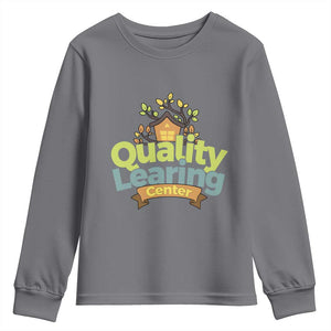 Funny Day Care Youth Sweatshirt Minnesota Learing Center Learning School Quote TS11 Charcoal Print Your Wear