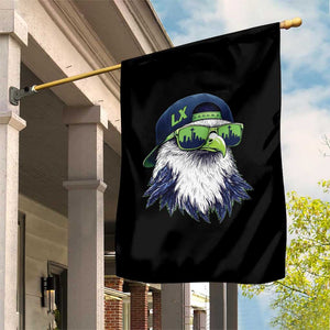Vintage Hawk Graphic LX Cap Seattle Skyline Game Day Garden Flag TS11 Print Your Wear