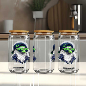 Vintage Hawk Graphic LX Cap Seattle Skyline Game Day Glass Can TS11 Print Your Wear