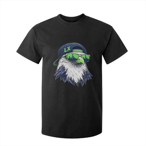 Vintage Hawk Graphic LX Cap Seattle Skyline Game Day T Shirt For Kid TS11 Black Print Your Wear