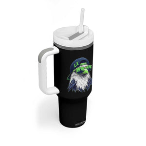 Vintage Hawk Graphic LX Cap Seattle Skyline Game Day Tumbler With Handle TS11 Print Your Wear