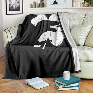 Funny St Patricks Day Dinosaur Shamrock Throw Blanket TS11 Print Your Wear