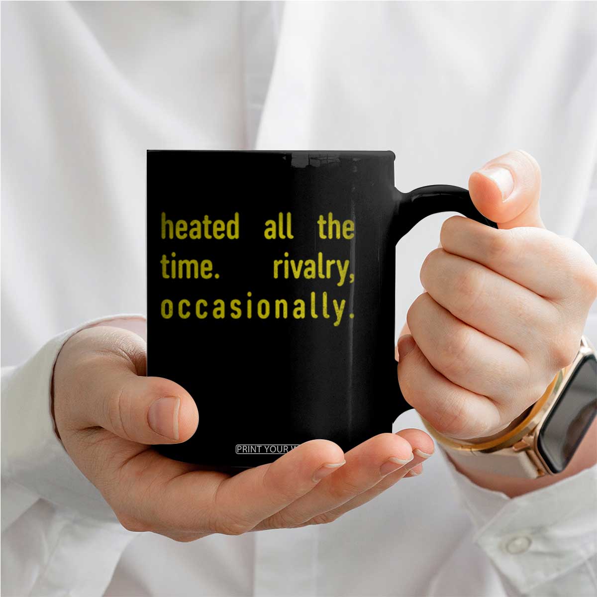 Funny Heated All The Time Rivalry Occasionally Coffee Mug LGBT Ice Hockey TS11 Print Your Wear