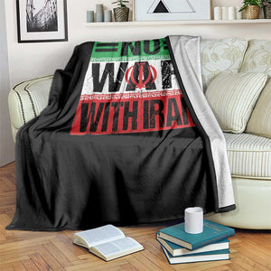 No War With Iran Throw Blanket Freedom For Iranians Vintage Iran Flag TS11 Print Your Wear