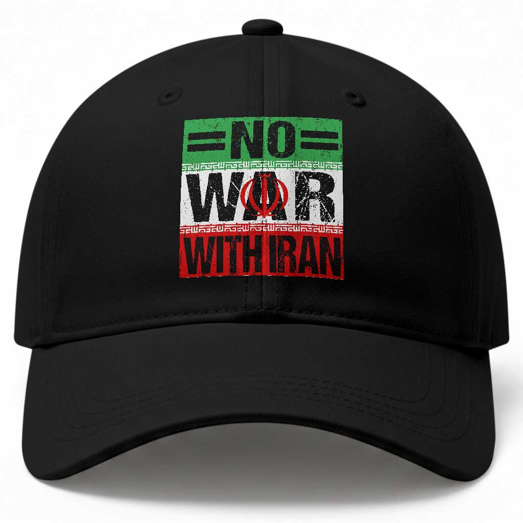 No War With Iran Baseball Cap Freedom For Iranians Vintage Iran Flag TS11 Print Your Wear