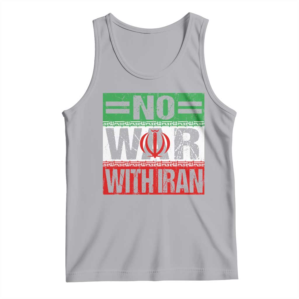 No War With Iran Tank Top Freedom For Iranians Vintage Iran Flag TS11 Athletic Heather Print Your Wear
