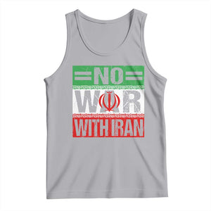 No War With Iran Tank Top Freedom For Iranians Vintage Iran Flag TS11 Athletic Heather Print Your Wear