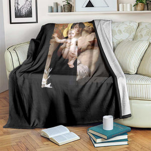 Jesus Christ and Mother Mary William Adolphe Bouguereau Art Throw Blanket TS11 Print Your Wear