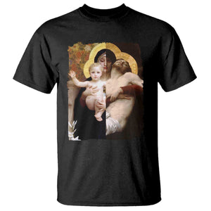Jesus Christ and Mother Mary William Adolphe Bouguereau Art T Shirt TS11 Black Print Your Wear
