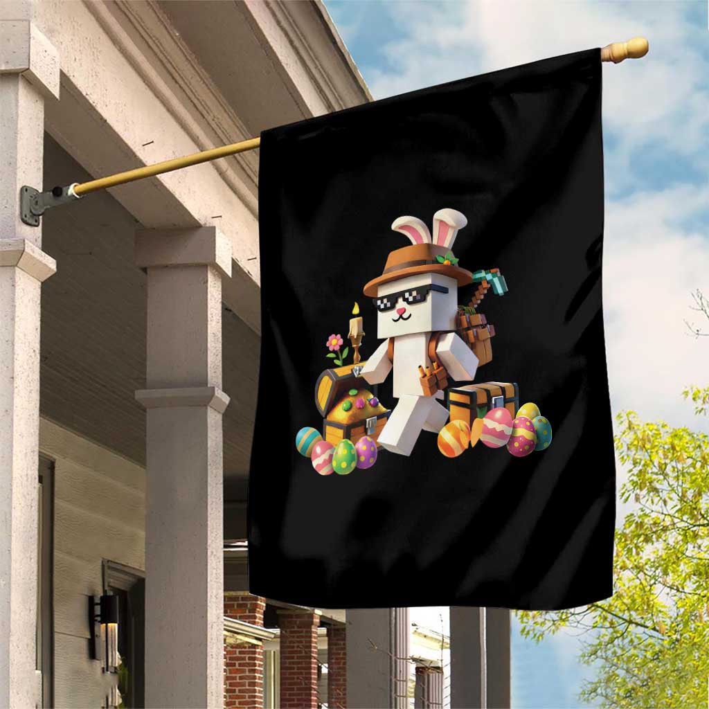 Funny Easter Day Bunny Miner Egg Video Game Garden Flag TS11 Print Your Wear