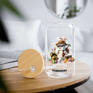Funny Easter Day Bunny Miner Egg Video Game Glass Can TS11 Print Your Wear