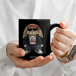 Hip Hop Easter Bunny He is Risen Jesus Religious Christian Coffee Mug TS11 Print Your Wear