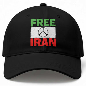 Free Iran Baseball Cap Stop War Barbed Wire Peace Sign TS11 Print Your Wear