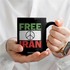 Free Iran Coffee Mug Stop War Barbed Wire Peace Sign TS11 Print Your Wear