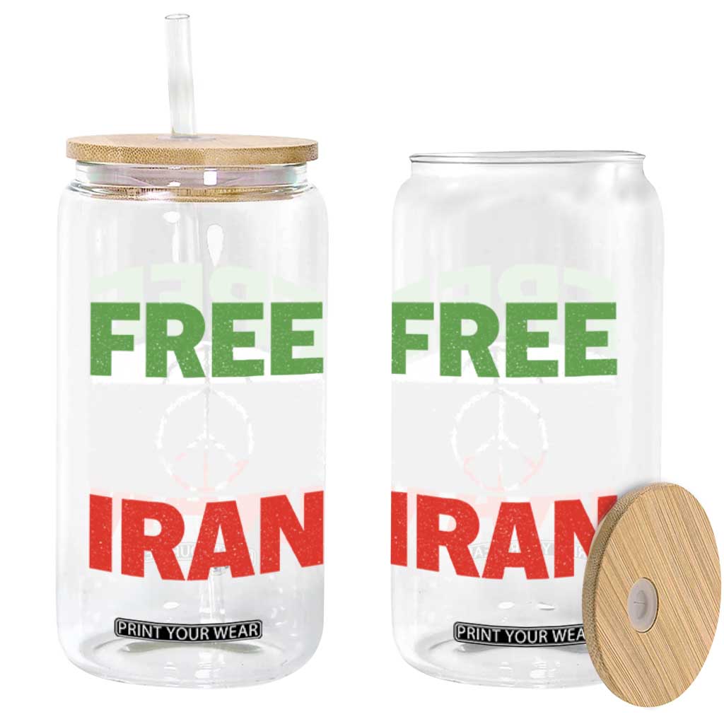 Free Iran Glass Can Stop War Barbed Wire Peace Sign TS11 Print Your Wear
