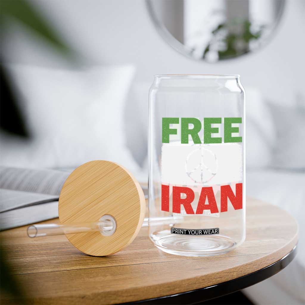 Free Iran Glass Can Stop War Barbed Wire Peace Sign TS11 Print Your Wear