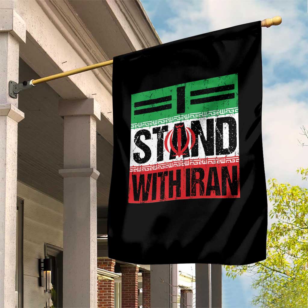 I Stand With Iran Garden Flag Iranian People Freedom Protest TS11 Print Your Wear