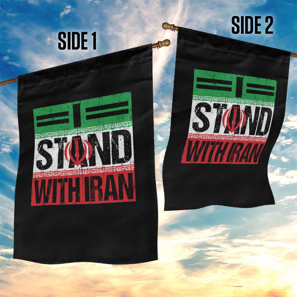 I Stand With Iran Garden Flag Iranian People Freedom Protest TS11 Print Your Wear