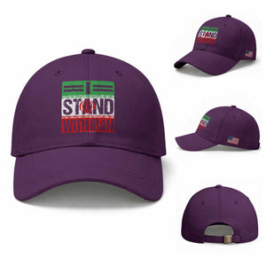 I Stand With Iran Baseball Cap Iranian People Freedom Protest TS11 Baseball Cap Universal Fit Purple Print Your Wear