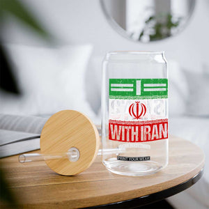 I Stand With Iran Glass Can Iranian People Freedom Protest TS11 Print Your Wear
