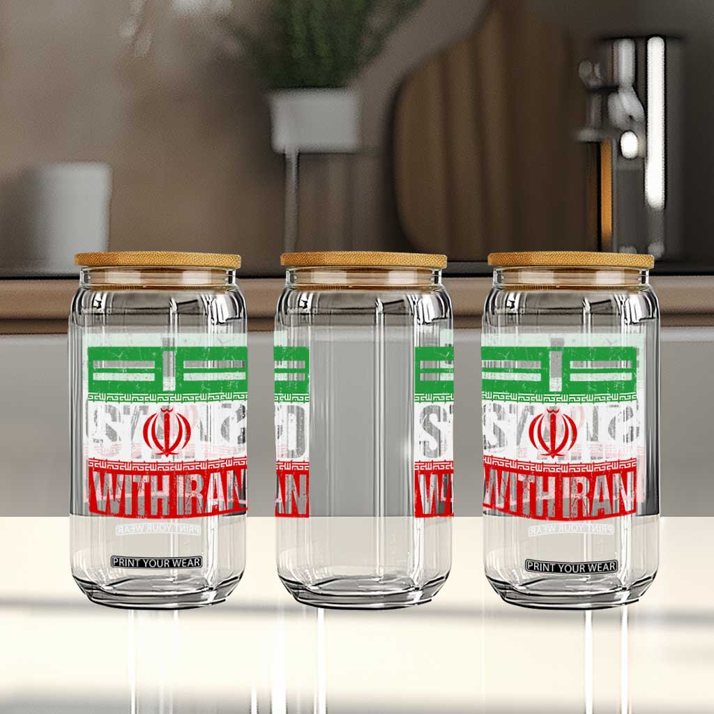 I Stand With Iran Glass Can Iranian People Freedom Protest TS11 Print Your Wear