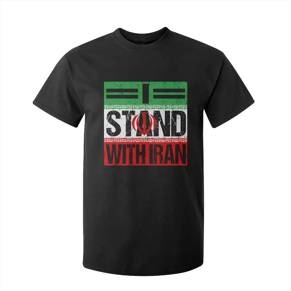 I Stand With Iran T Shirt For Kid Iranian People Freedom Protest TS11 Black Print Your Wear