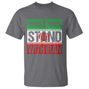 I Stand With Iran T Shirt Iranian People Freedom Protest TS11 Charcoal Print Your Wear