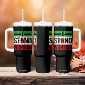 I Stand With Iran Tumbler With Handle Iranian People Freedom Protest TS11 Print Your Wear