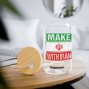 Make Peace With Iran Glass Can Peace Pacifist Stop War In Middle East TS11 Print Your Wear