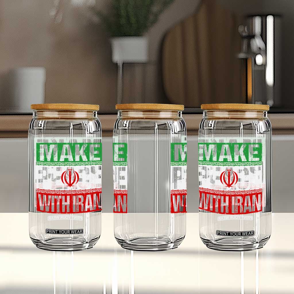 Make Peace With Iran Glass Can Peace Pacifist Stop War In Middle East TS11 Print Your Wear