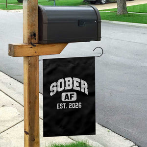 Sober AF 2026 AA Recovery Achiever Sobriety Anniversary Garden Flag TS11 Print Your Wear