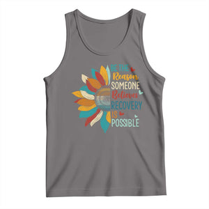 Sober Recover Tank Top Be The Reason Someone Believes Recovery Is Possible TS11 Deep Heather Print Your Wear