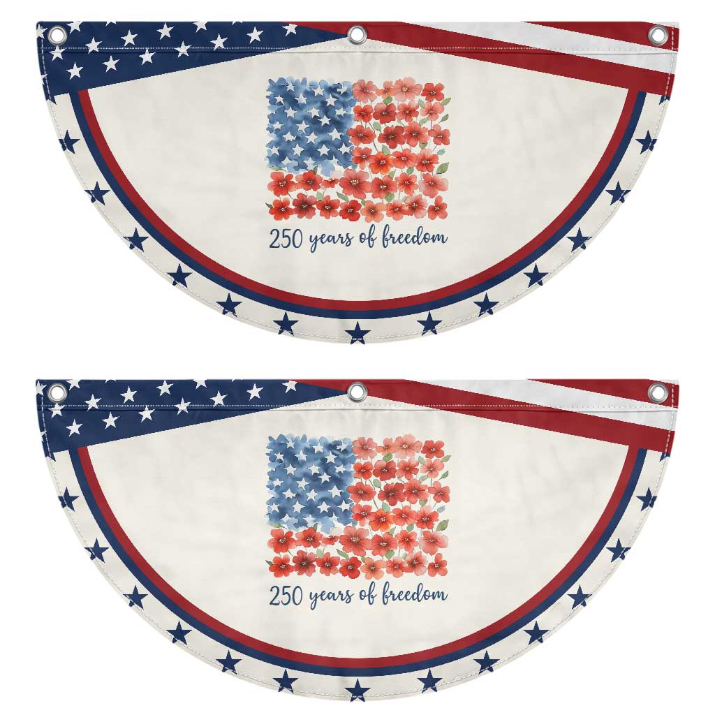 US 250 Years Of Freedom Patriotic Fan Flag Retro Flower American Flag TS11 2pcs pack Classic Beige Print Your Wear