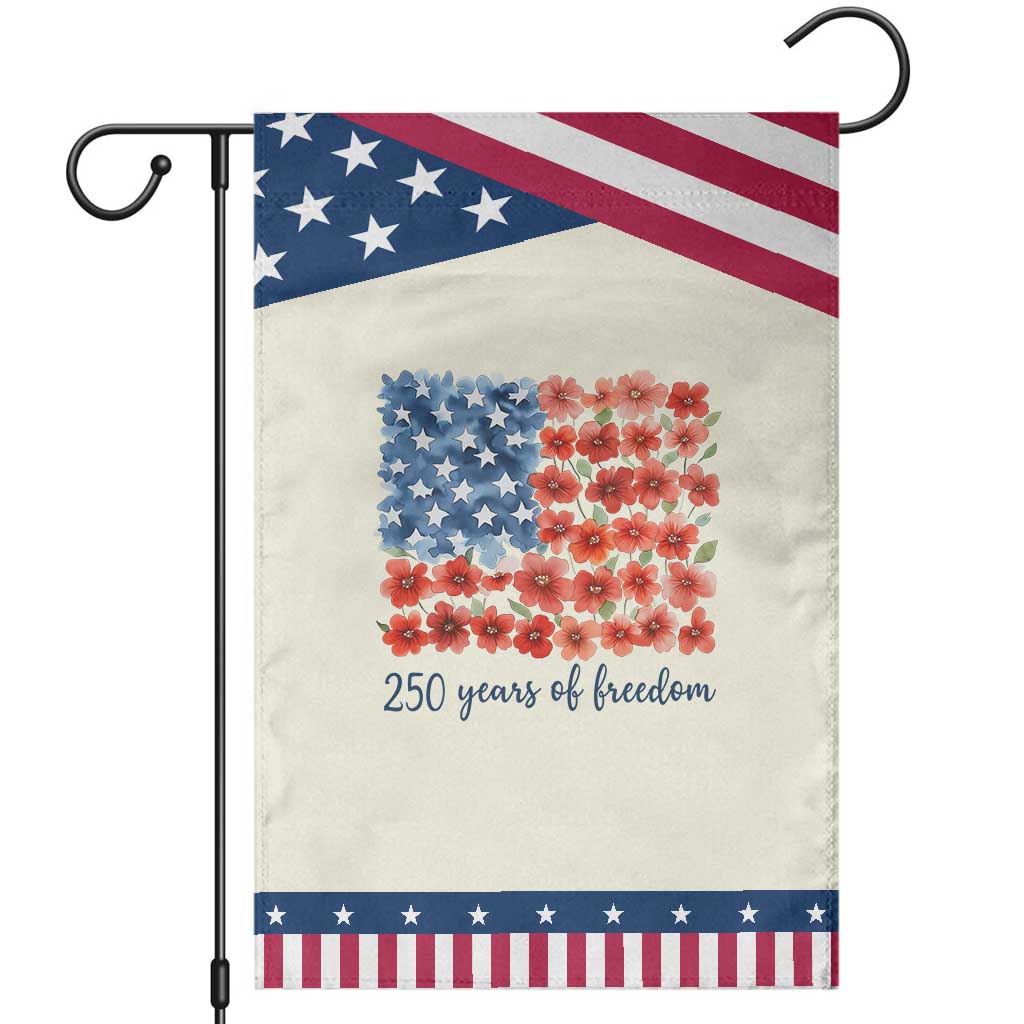 US 250 Years Of Freedom Patriotic Garden Flag Retro Flower American Flag TS11 Modern Beige Blue Print Your Wear