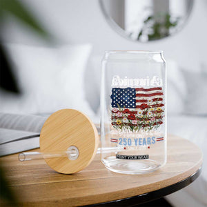 America God Shed His Grace On Thee 250 Years Since 1776 Glass Can TS11 Print Your Wear