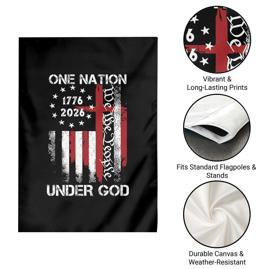 One Nation Under God 250 Years Garden Flag 250th Anniversary USA TS11 Print Your Wear