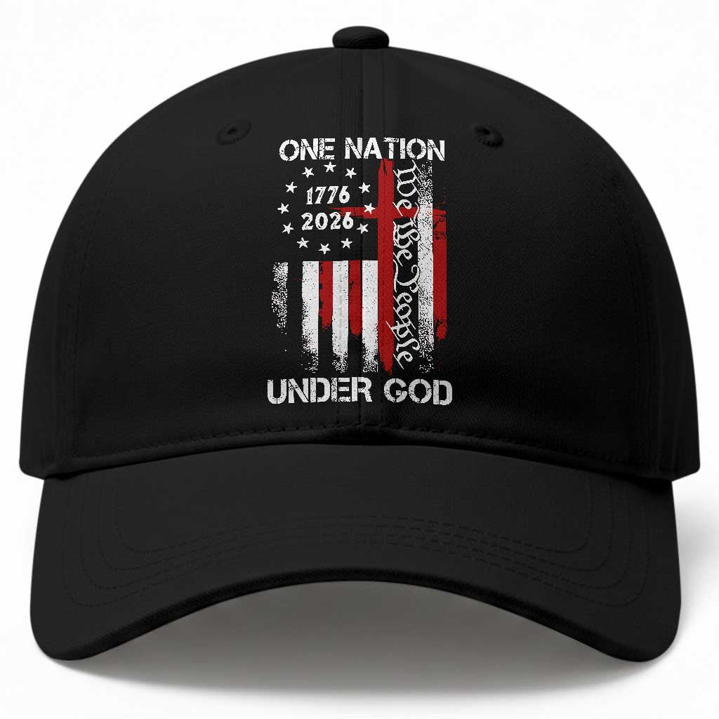 One Nation Under God 250 Years Baseball Cap 250th Anniversary USA TS11 Print Your Wear