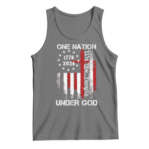 One Nation Under God 250 Years Tank Top 250th Anniversary USA TS11 Black Heather Print Your Wear
