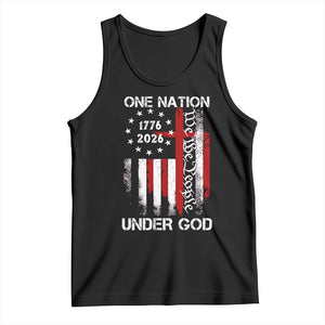 One Nation Under God 250 Years Tank Top 250th Anniversary USA TS11 Black Print Your Wear