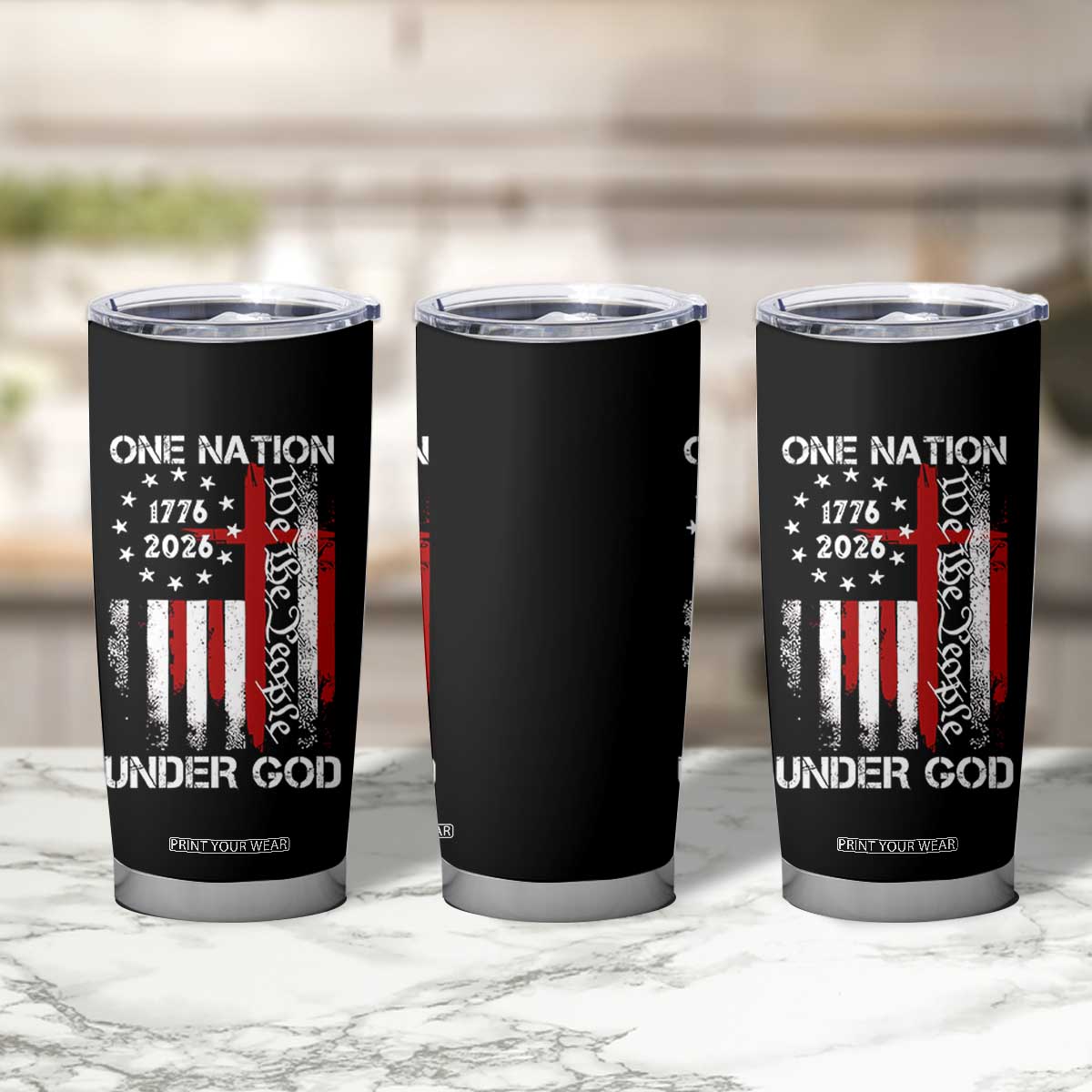 One Nation Under God 250 Years Tumbler Cup 250th Anniversary USA TS11 Print Your Wear