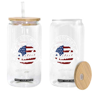 Promoted to Daddy 2026 Glass Can New Dad US Flag Fathers Day TS11 Print Your Wear