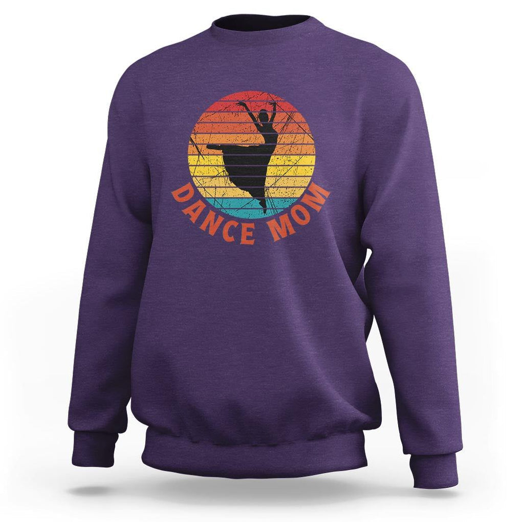 Dance Mom Sweatshirt Dance Mama Vintage Retro Dancer TS11 Purple Print Your Wear