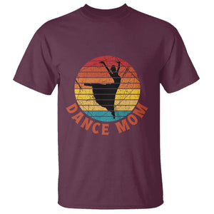 Dance Mom T Shirt Dance Mama Vintage Retro Dancer TS11 Maroon Print Your Wear