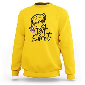 Funny British Tea Sweatshirt Quote UK Flag TS11 Daisy Print Your Wear
