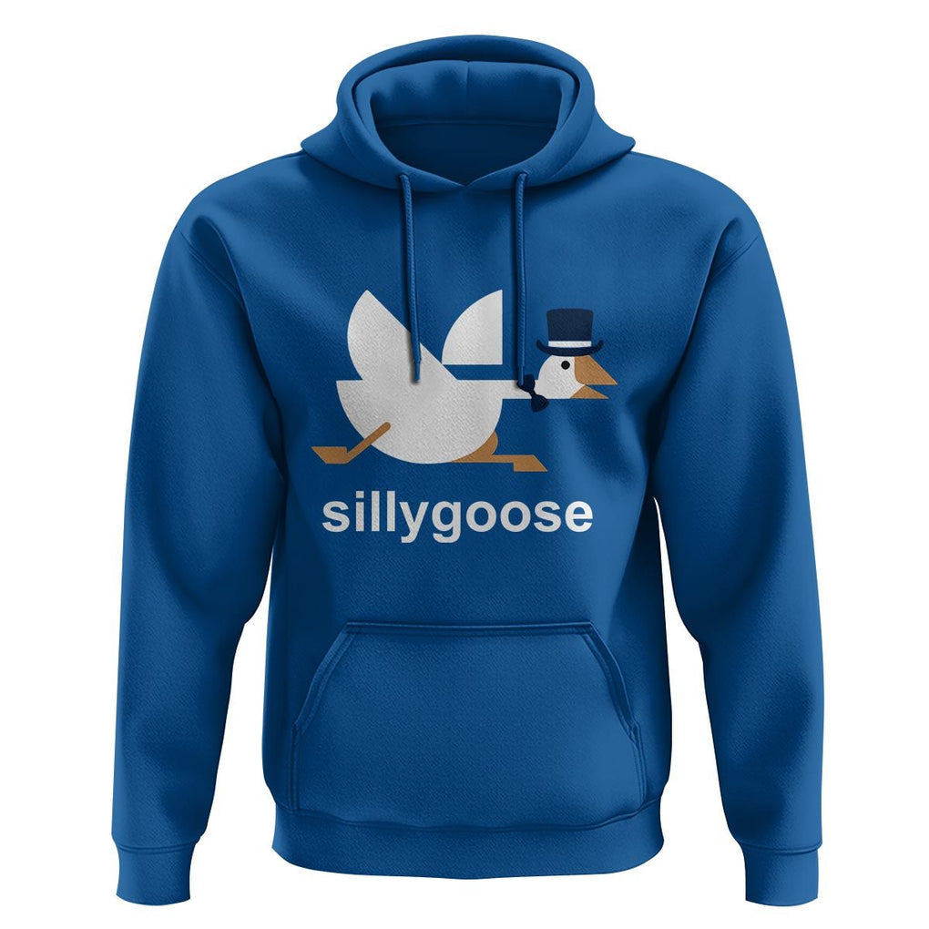 Funny Goose Hoodie Cute Silly Goose Meme Aesthetic Trendy TS11 Royal Blue Print Your Wear